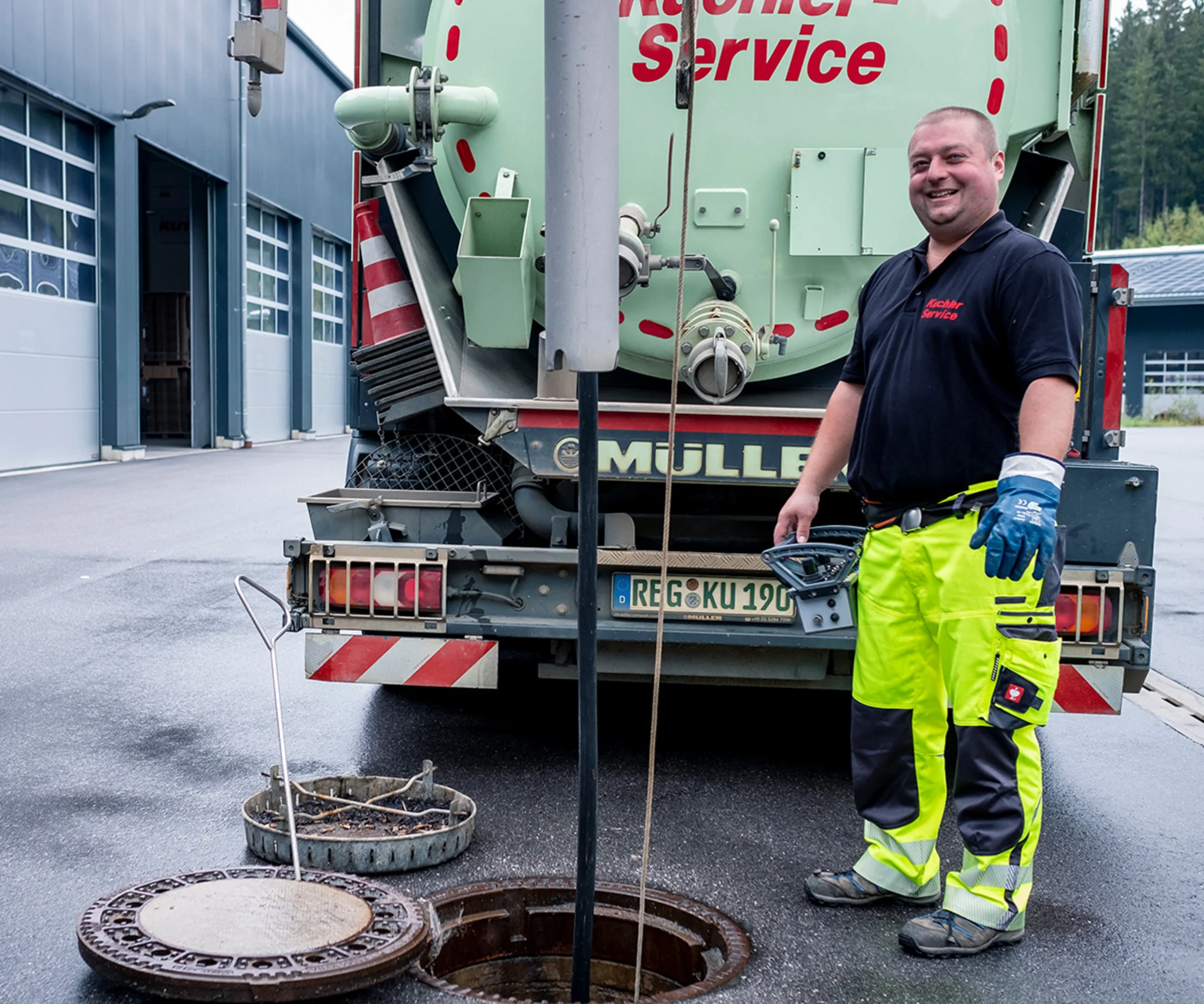 Ablauf der Kanalreinigung in Rettenbach